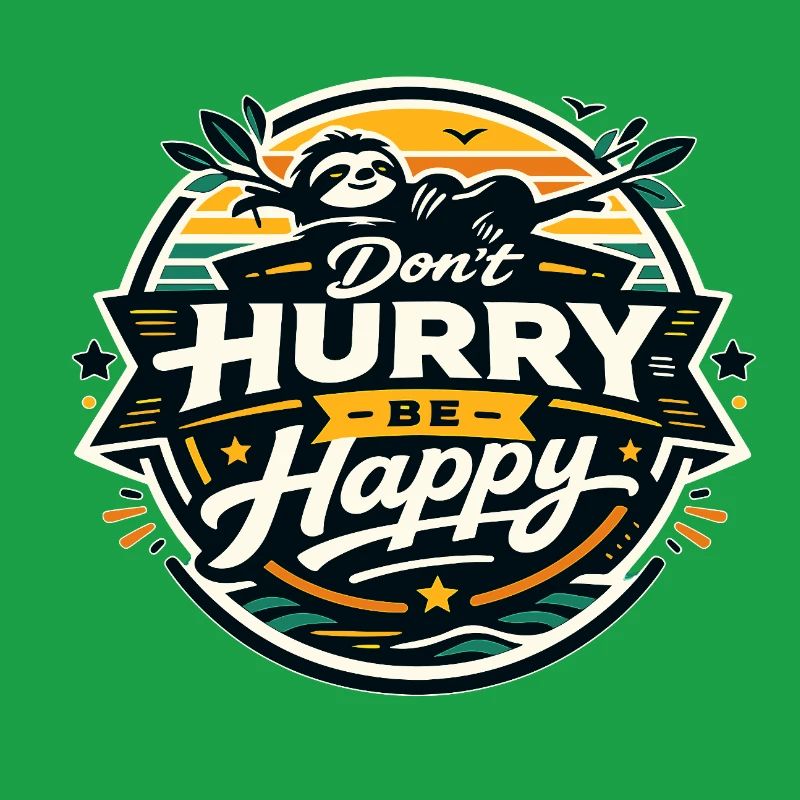 Dont Hurry Be Happy Sloth