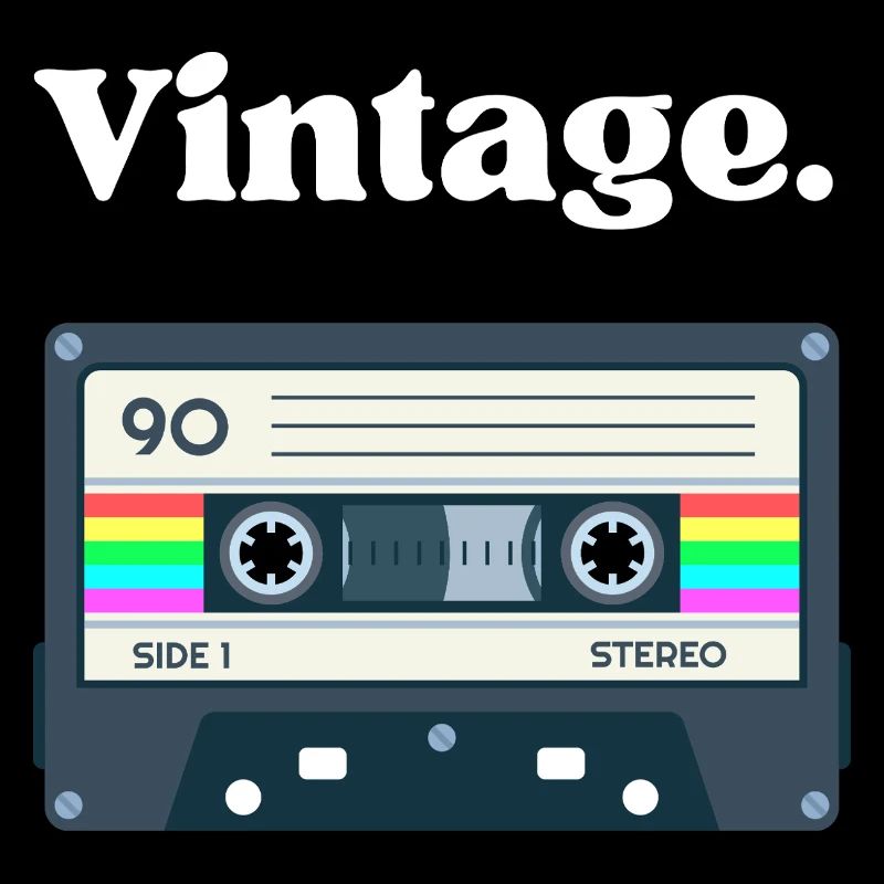 Cassette vintage rétro – design nostalgie