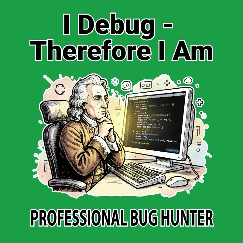 I Debug Therefore I Am : Pro Bug Hunter - fond fond sombre