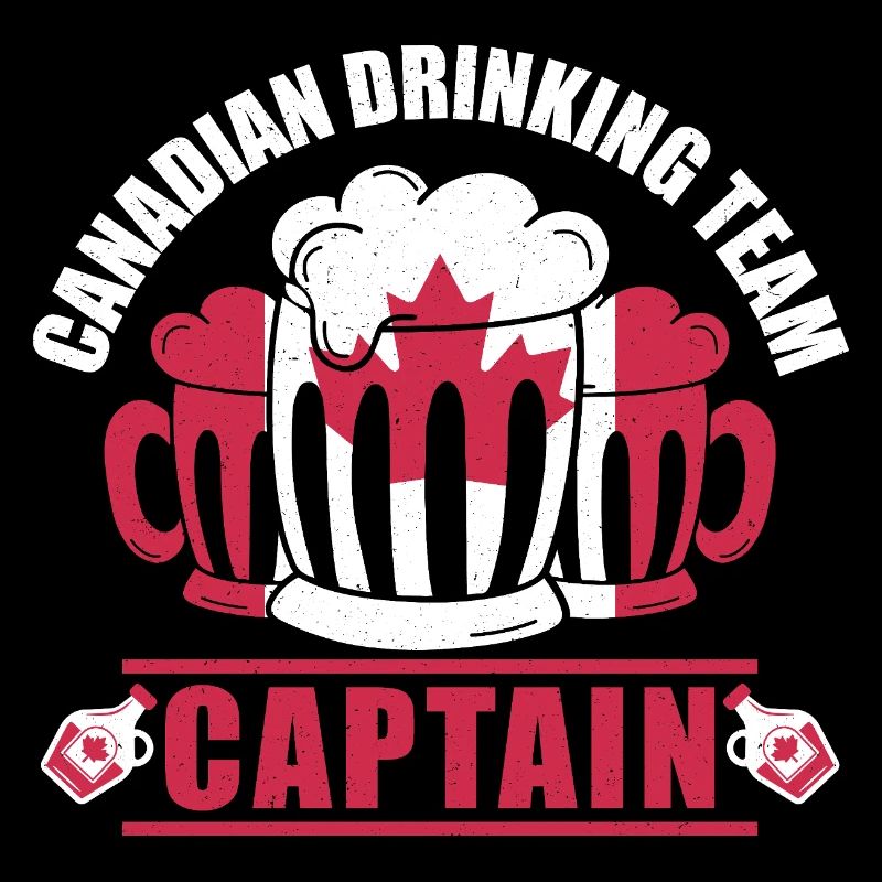 Canada Captain Beer Mug Maple Leaf Party Design