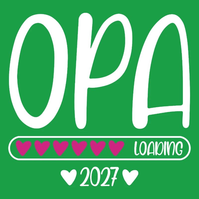 Grandpa 2027 loading with hearts loading bar