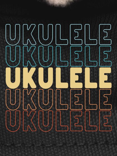 Ukulele typography