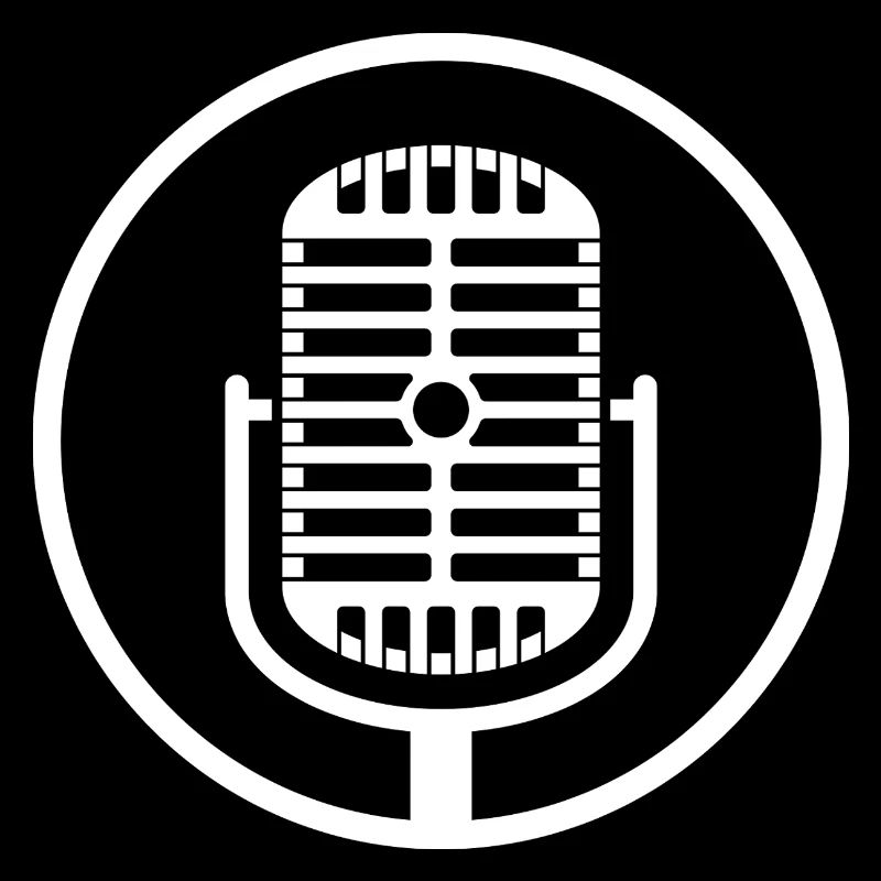 Emblème de microphone vintage