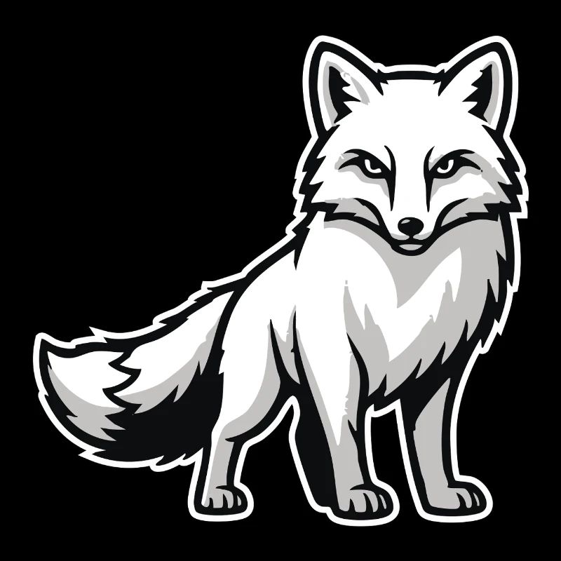 Arctic Fox Arctic White Animal Nature Logo