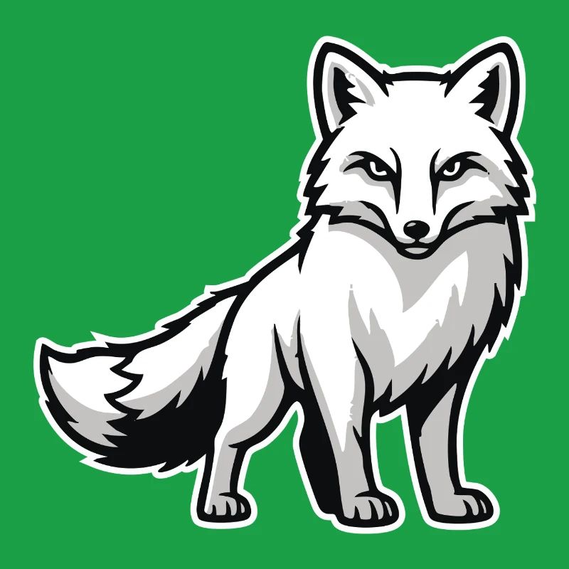Arctic Fox Arctic White Animal Nature Logo