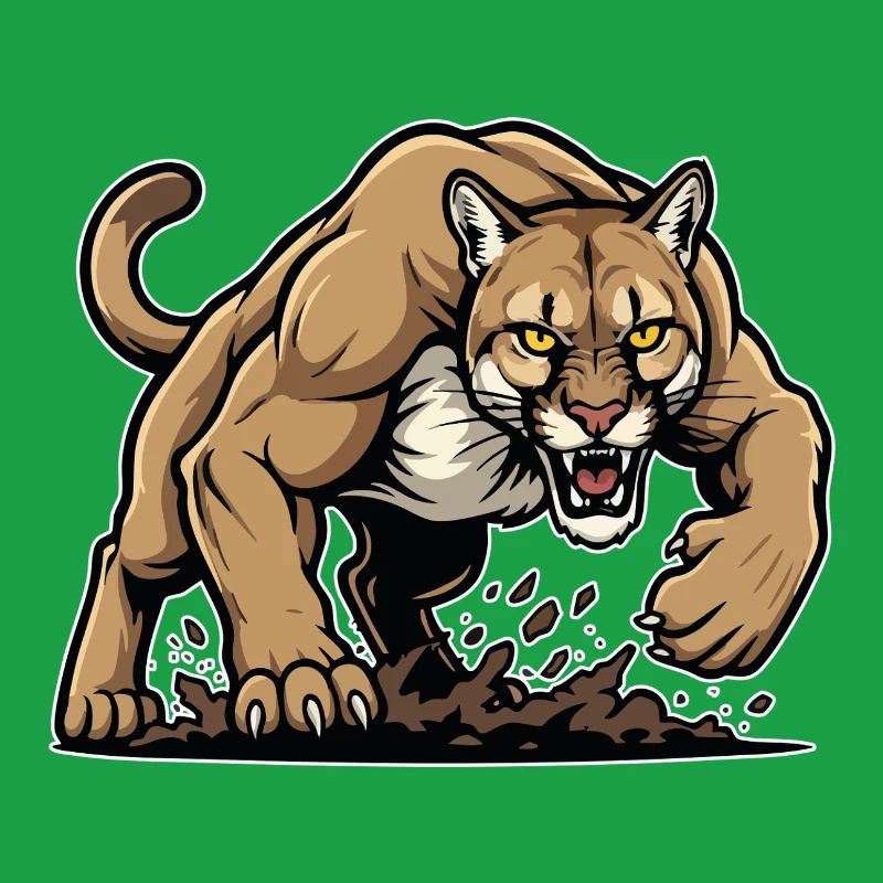 Cougar Berglöwe Wildmaskottchen