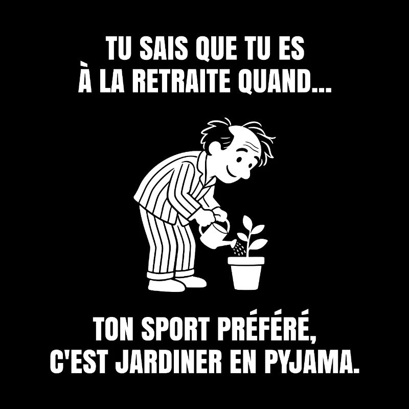 Ma Retraite dans le Jardin (texte blanc)