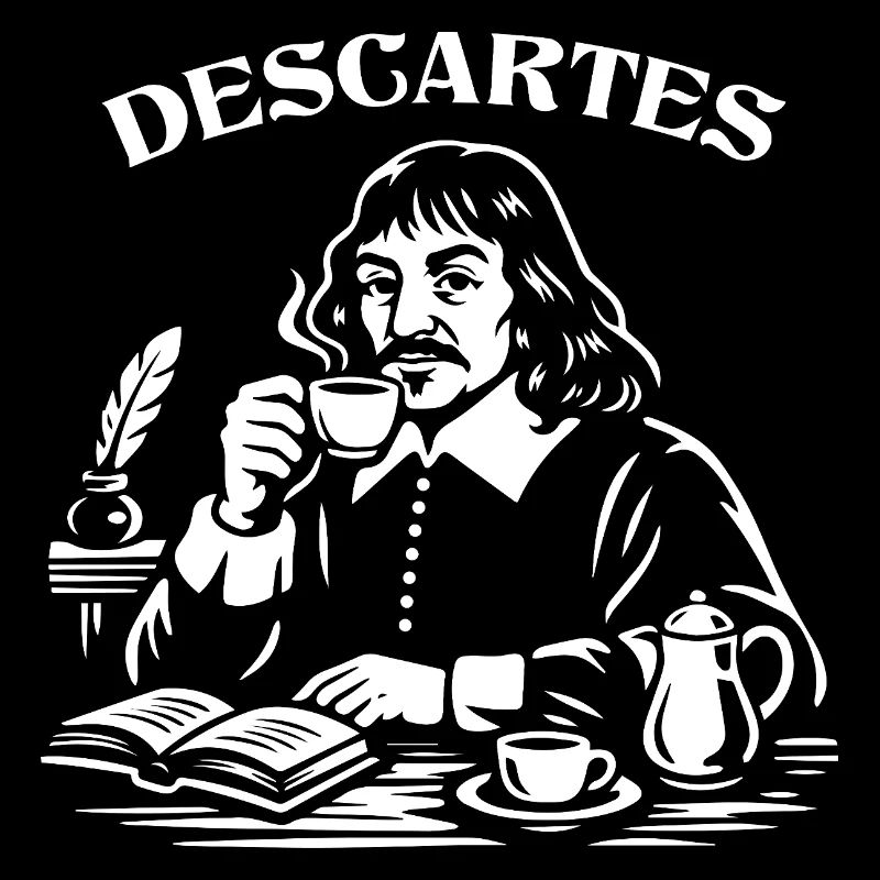 Portrait de la pause café de Descartes