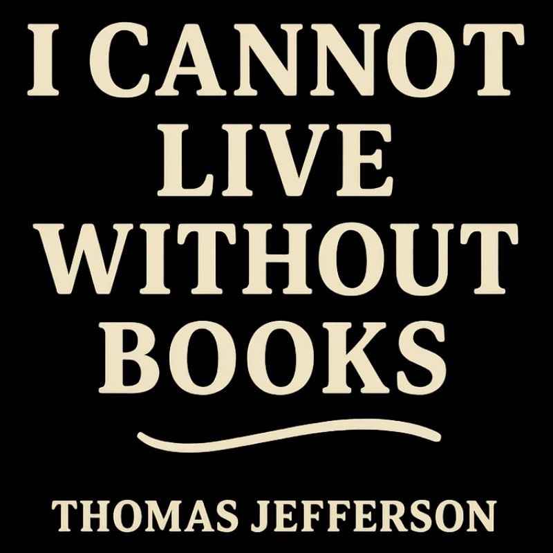 I can't live without books