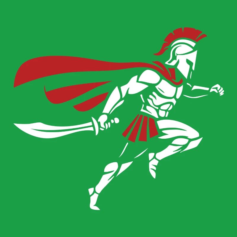 Spartiate Sprint Épée Mascotte Spartan Runner