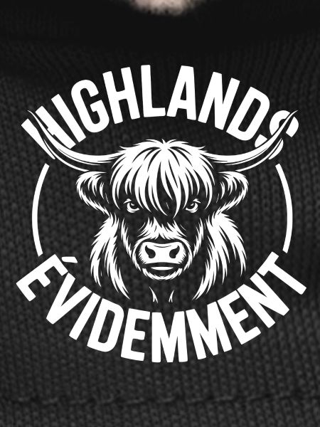 Highland cow logo