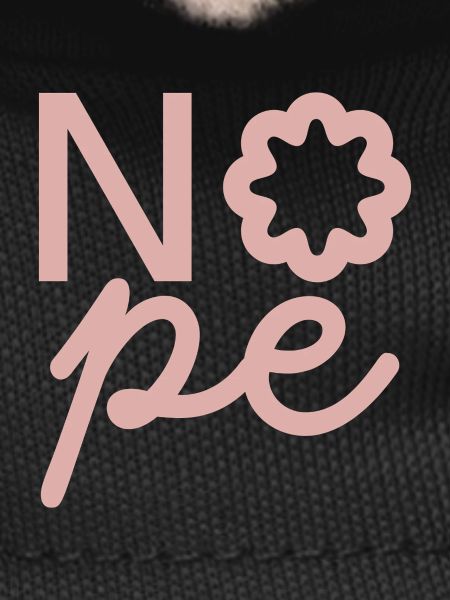 Non, fleur rose