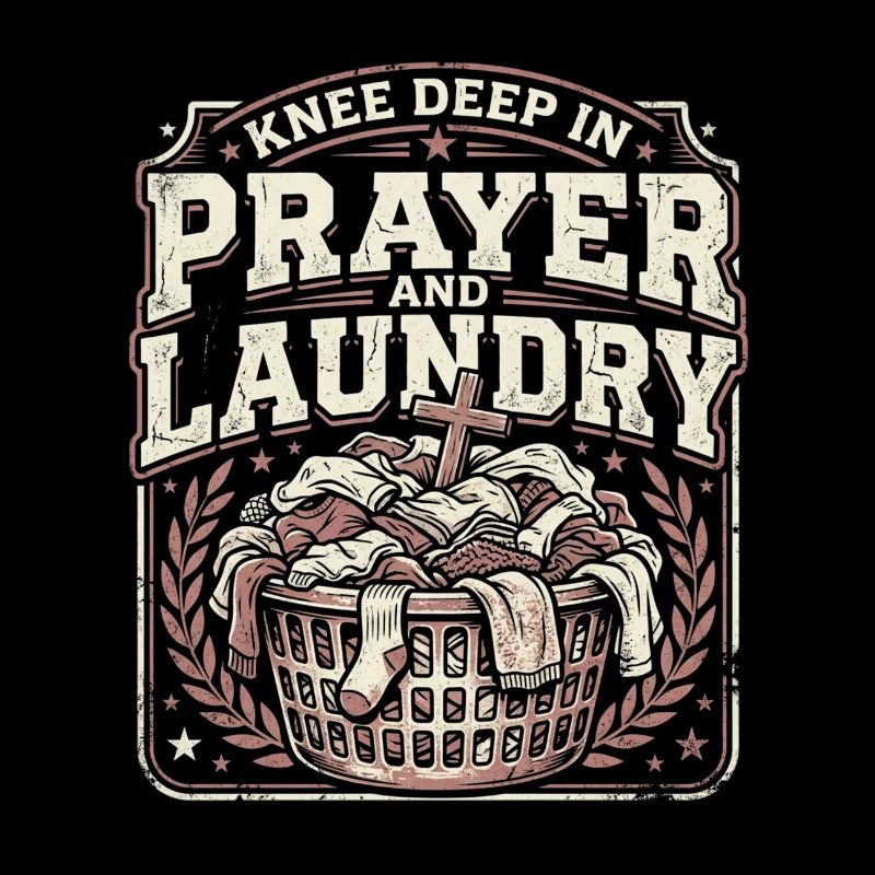 Knee Deep In Prayer And Laundry Christian Mom