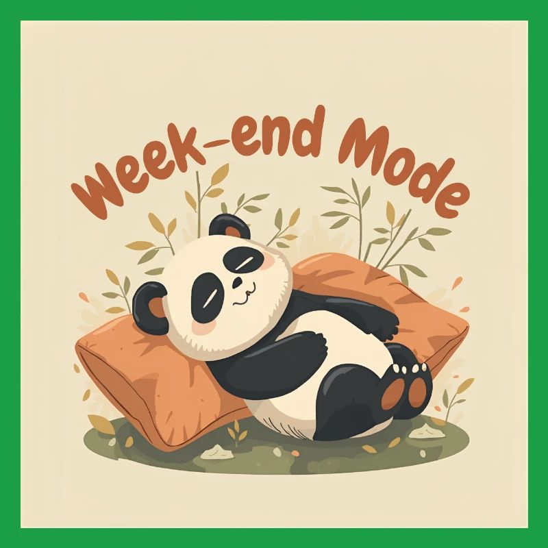 Panda Week-end Mode Relax