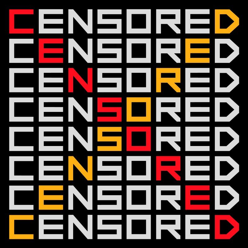 Déclaration drôle censurée Logo de la liberté