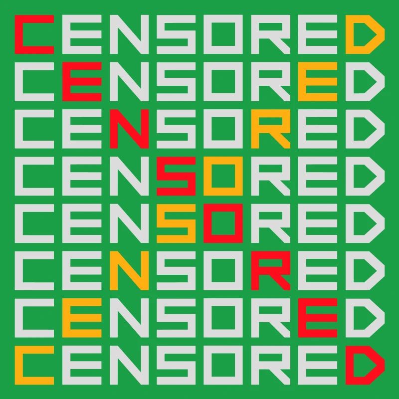 Déclaration drôle censurée Logo de la liberté