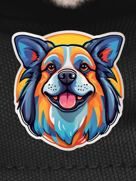 Rainbow Dog Smile