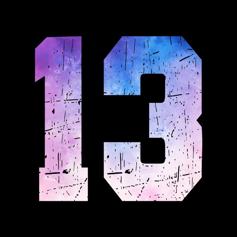 numéro 13 – Cadeau anniversaire 13 ans