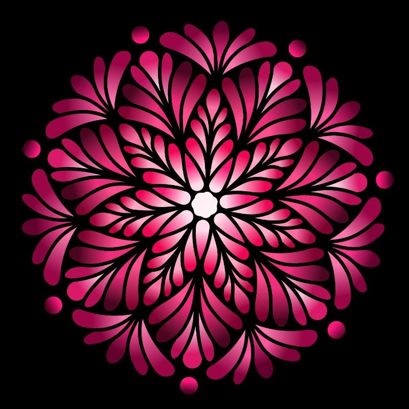 Luminous Pink Mandala