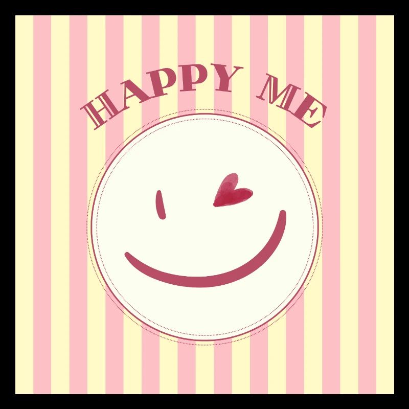 Smile on stripe pattern