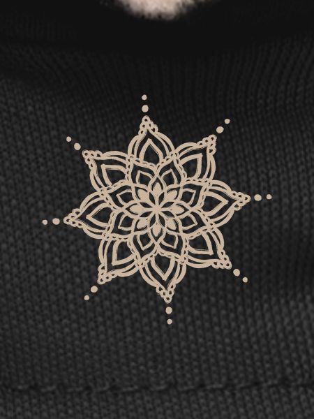 Beige Mandala Star Design