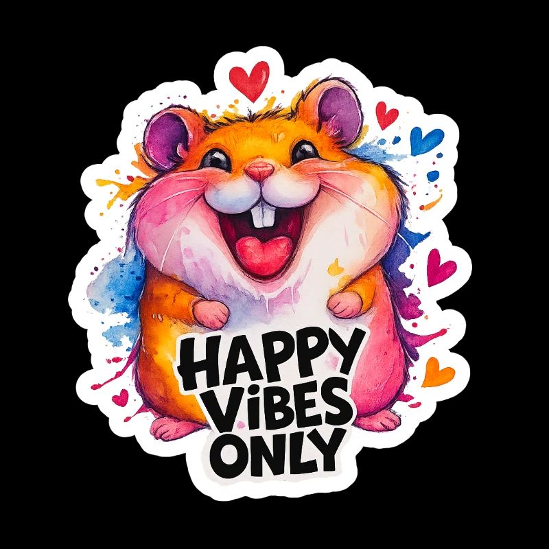 Hamster Joyeux Vibes Coloré