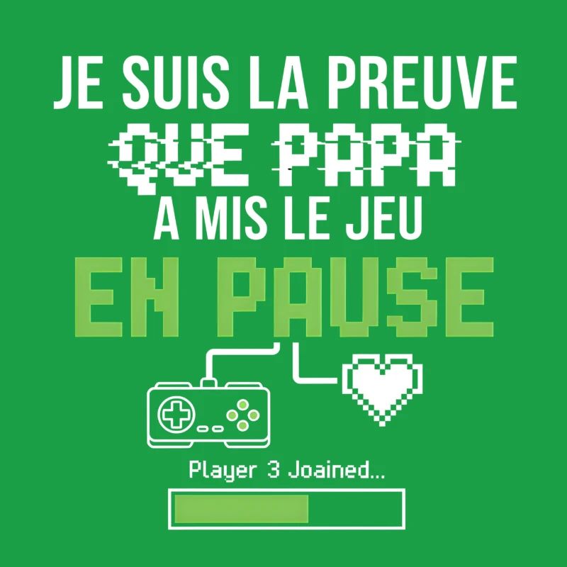 Pause Pixel Vert – Jeu Retro