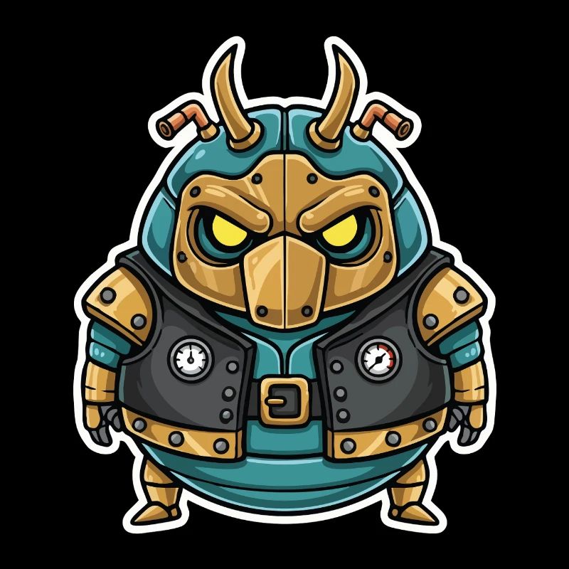 Scarab Foreman Steampunk Jacket & Pressure Gauge