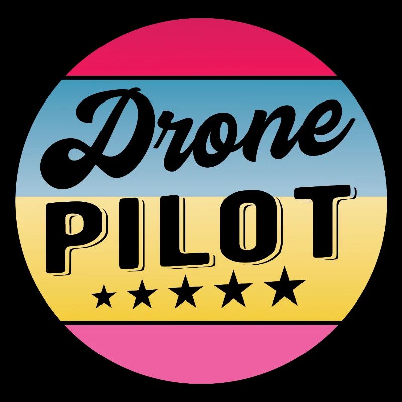 Drone Pilot Drohnenpilot Gradient Badge