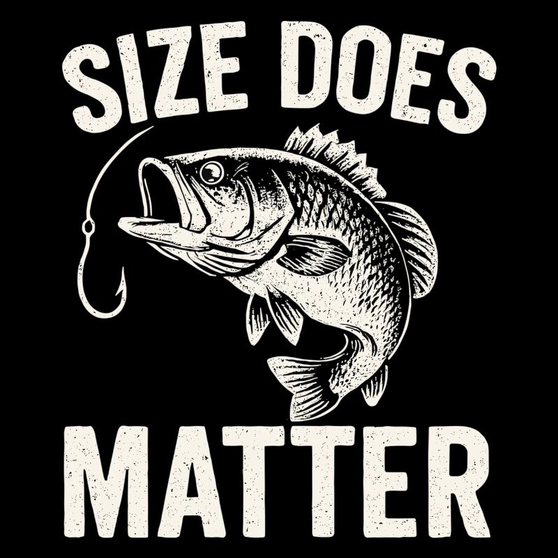 Size Does Matter - Funny Angler T-Shirt