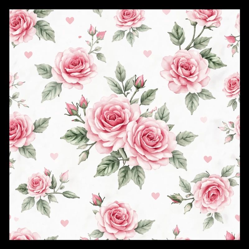 Rosen-und-Herzen-Muster