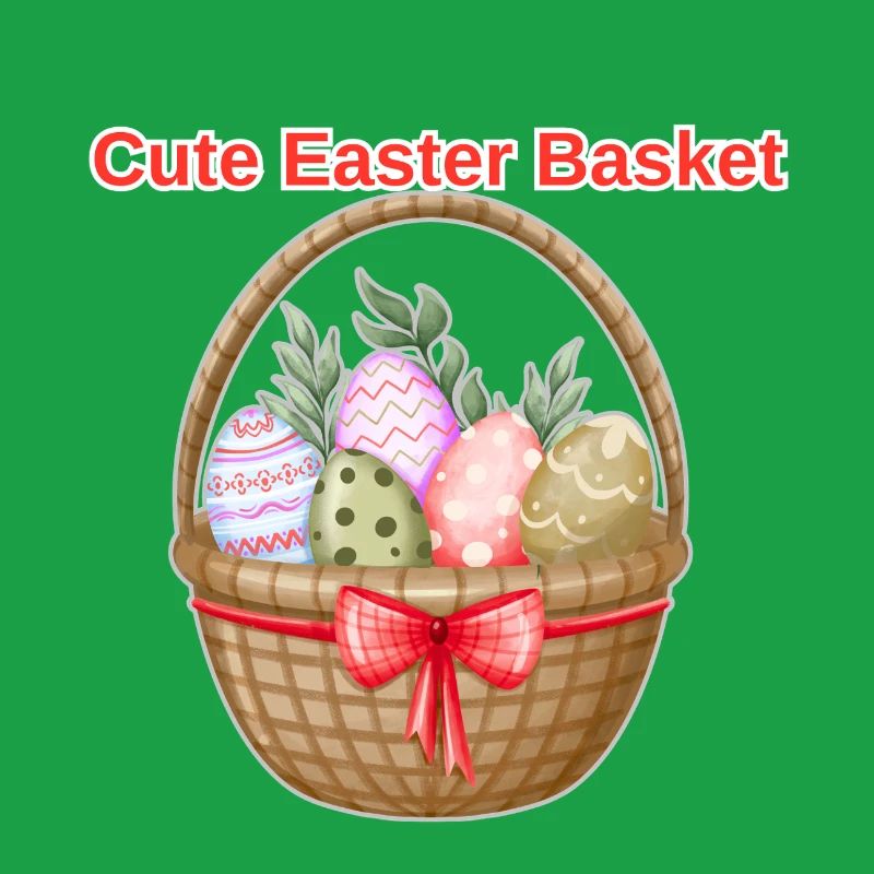 Cute Easter Basket Shirt – Easter Eggs Tee