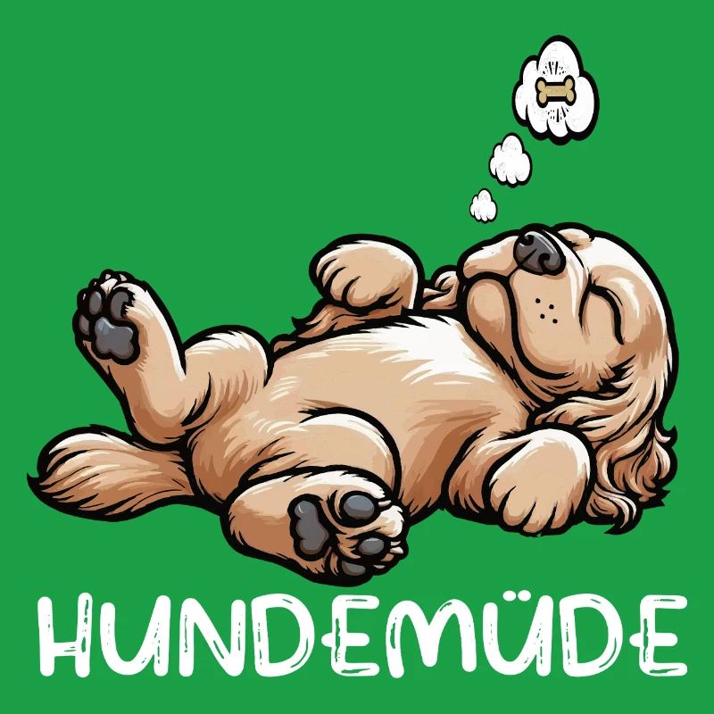 Hundemüde Cocker Spaniel Cockerhund Cockerbesitzer