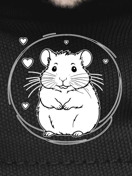 Heart hamster in a circle