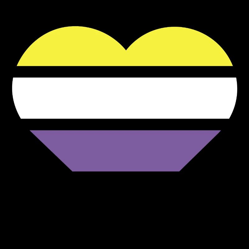 Pride Flag Heart · Nonbinary