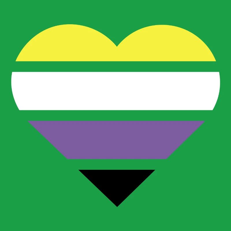 Pride Flag Heart · Nonbinary