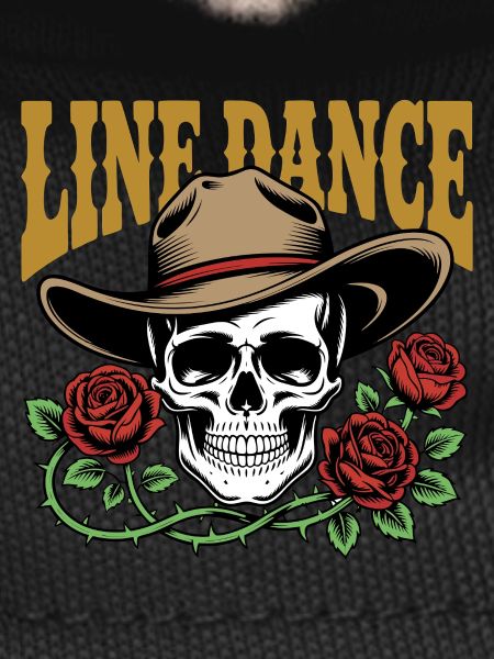 Line Dance Skull & Roses