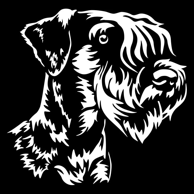 Cesky Terrier Head "Black Edition"