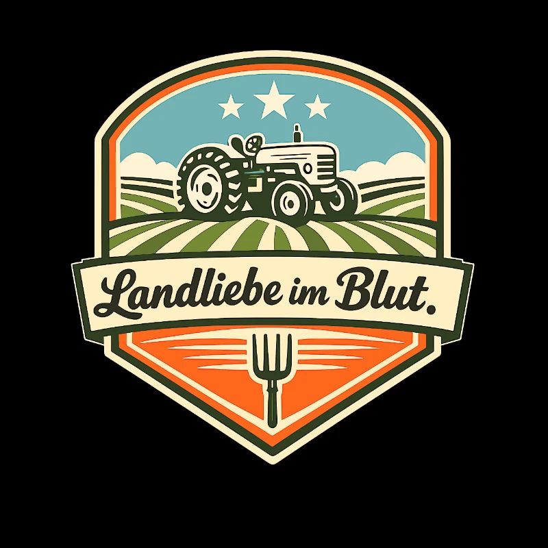 Landliebe im Blut Traktor-Motiv