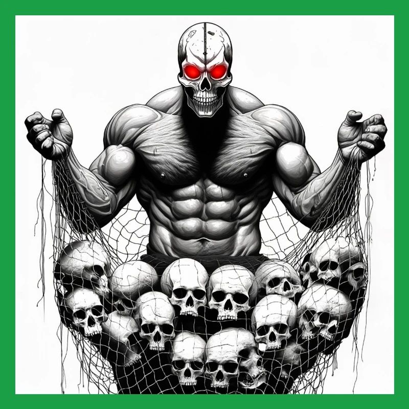 Muscular Net Schädel