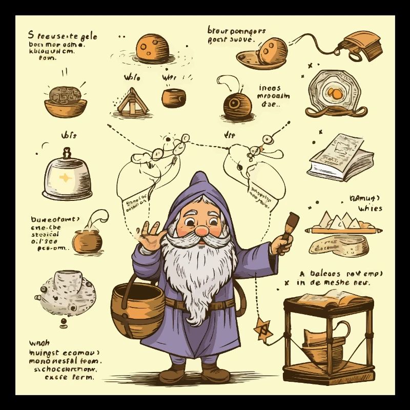 Magicien de cuisine d’alchimie