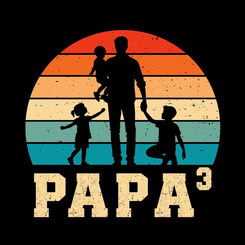 Papa Vater von 3 Kinder Kindern