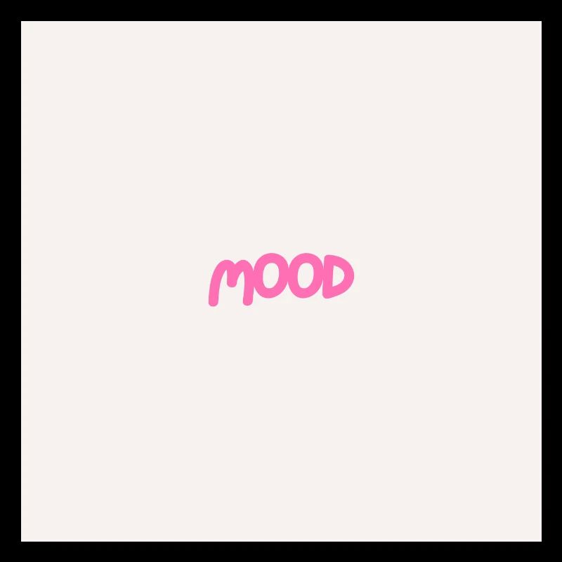 "MOOD" Graphic Tee Design