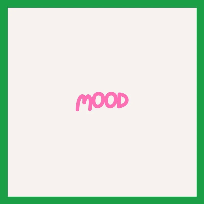 "MOOD" Graphic Tee Design