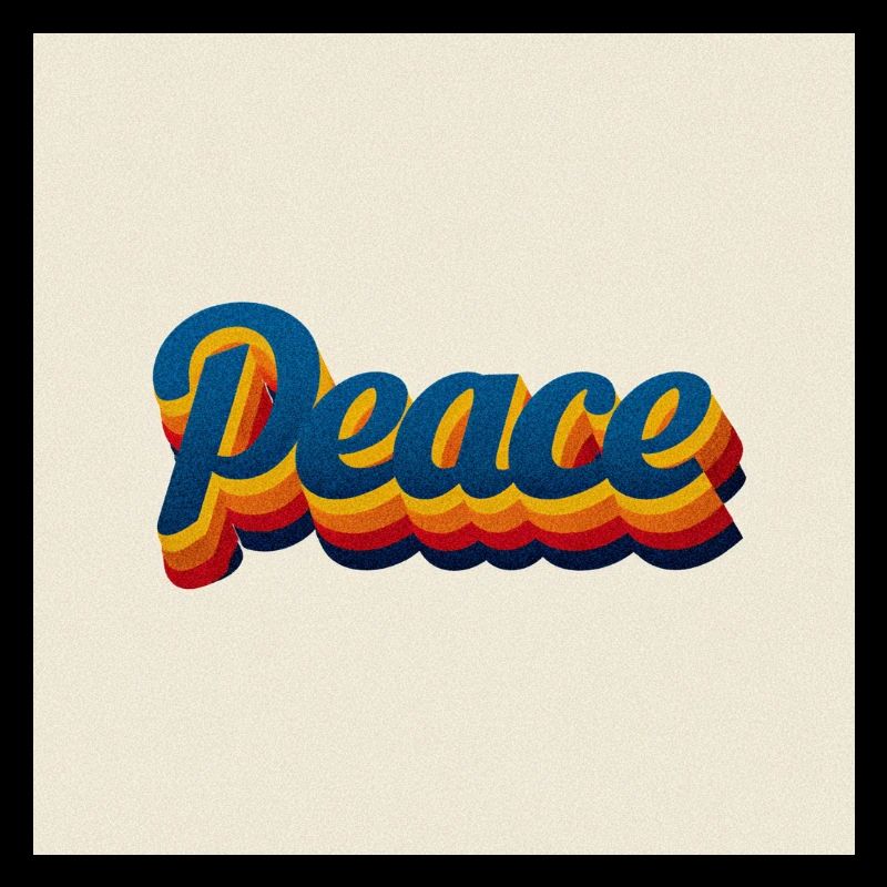 70er Peace Design