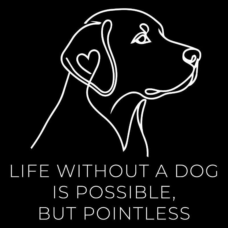 Labrador One Line Art – Life without a Dog