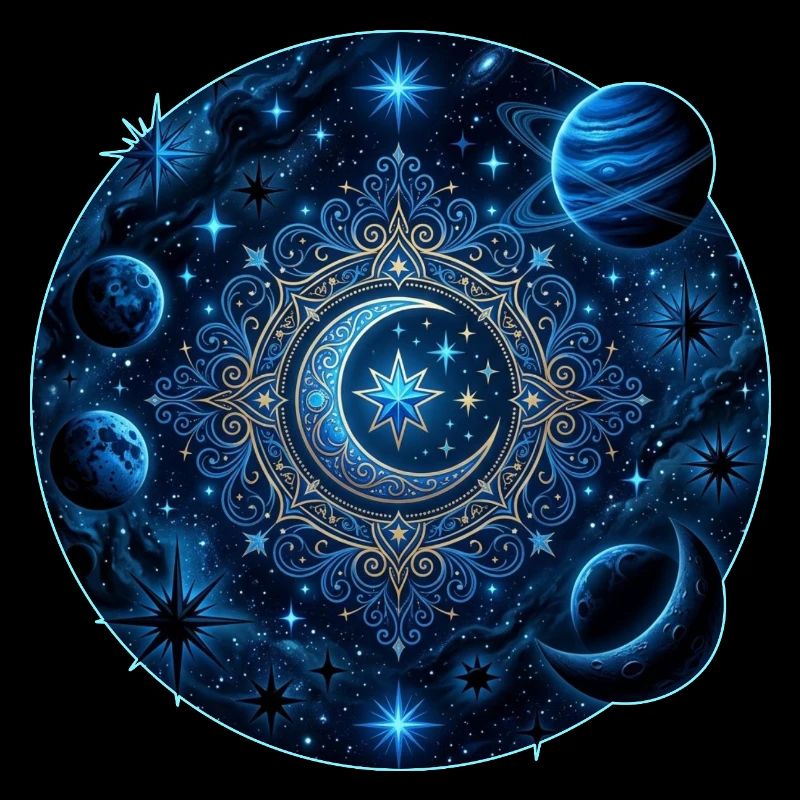 Space Planets Galaxies Stars Moons