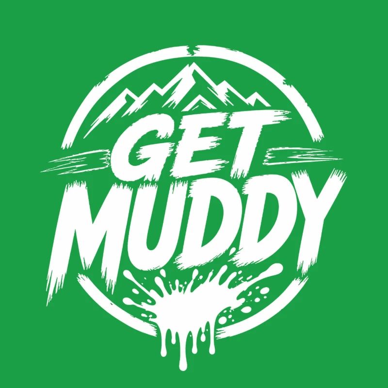 Get Muddy - White Logo