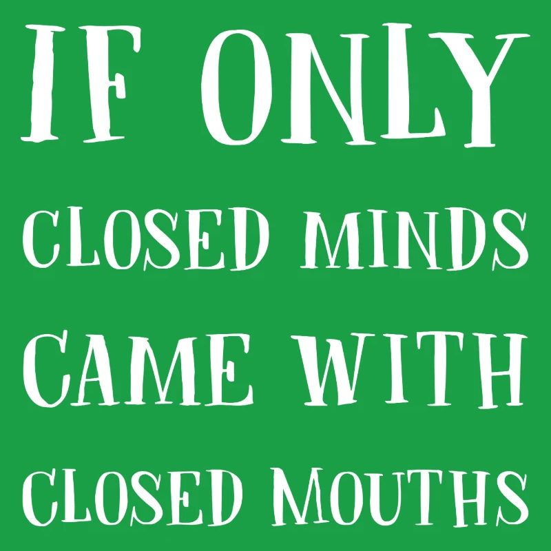 Closed minds, silent words