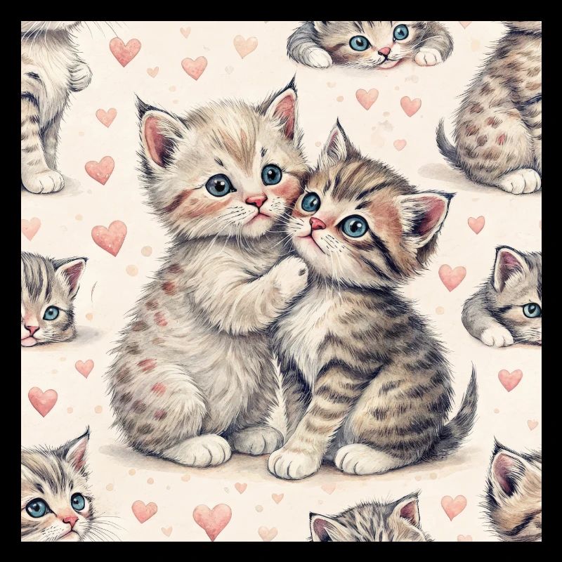 Étreinte sincère de Pastel Kittens